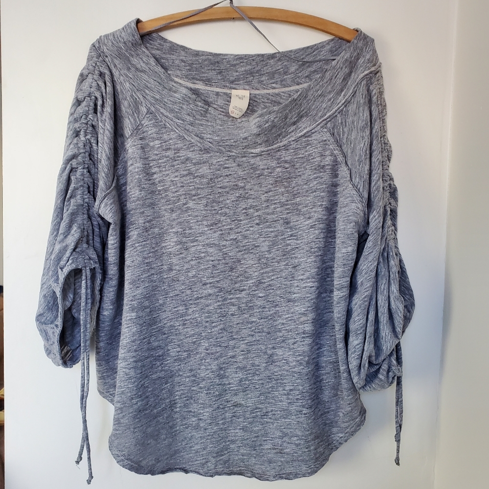 Free People We the Free Slouchy grey top
